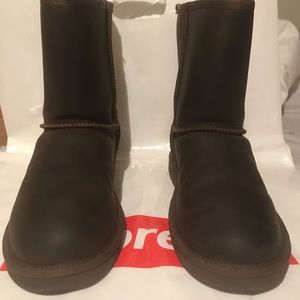 Ugg K Classic Short Leather Chestnut